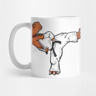 Cartoon TREX does Tang Soo Do Mug